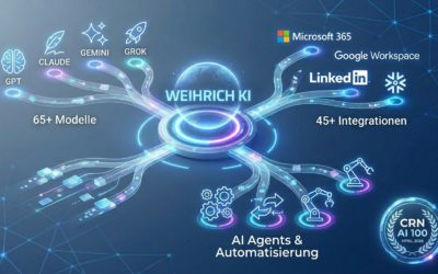 Weihrich KI Update: Neue KI-Modelle, mehr Integrationen und AI Agents (inkl. CRN AI 100)
