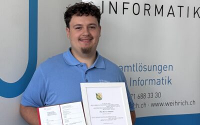 Lernende bei Weihrich Informatik – Ausbildung mit Anspruch und Unterstützung